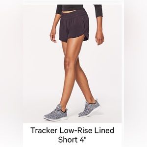 Lululemon Athletica Women’s Tracker Low-Rise Lined Shorts 4”